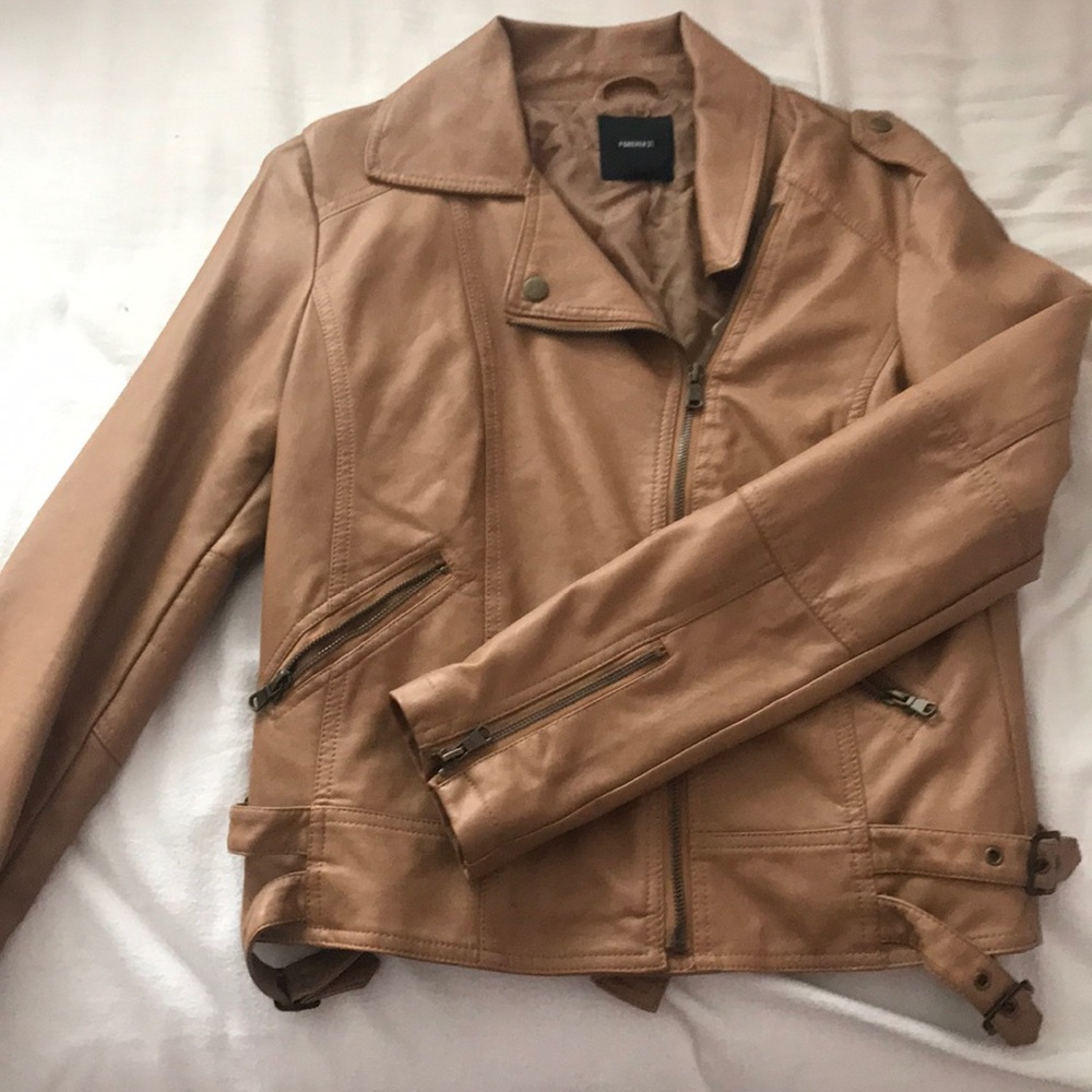 Faux leather jacket
